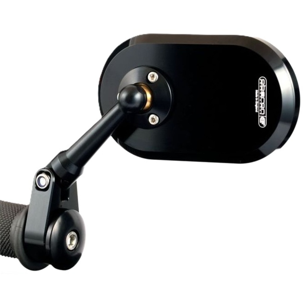 Oberon Performance Adjustable 75mm Motorcycle Clamp Mirror