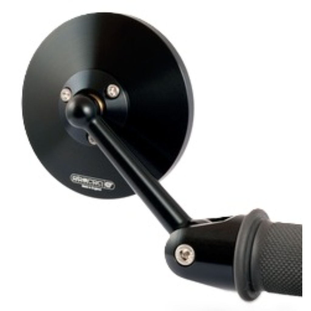 Oberon Performance Adjustable Oblong Bezel Motorcycle Mirror