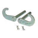Warrior Motorcycle Front Head Stand and Rear Paddock Stand with Bobbin Hooks Bundle