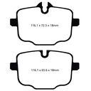 EBC Brakes P2DK 2 Piece Fully Floating Disc Kit With RP-1 Pads