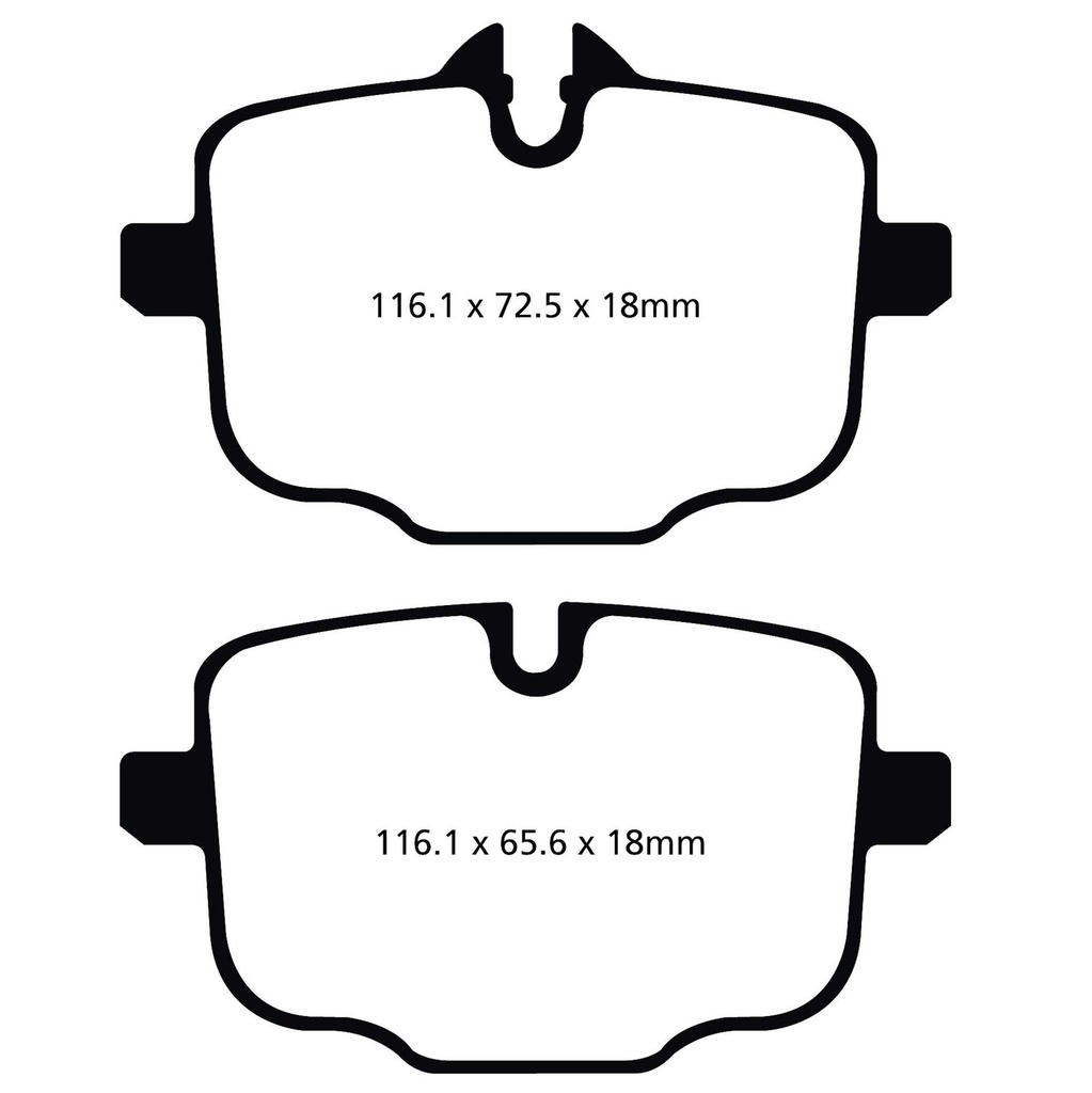 EBC Brakes P2DK 2 Piece Fully Floating Disc Kit With Yellowstuff Pads