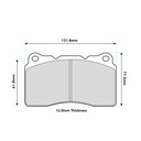 EBC Brakes P2DK 2 Piece Fully Floating Disc Kit With RP-X Pads