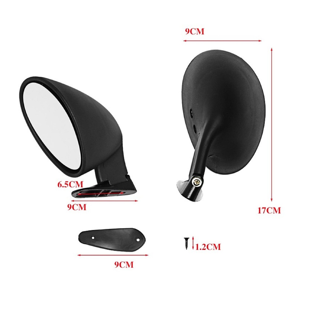Pitking Products Californian Style Mirrors - Pair