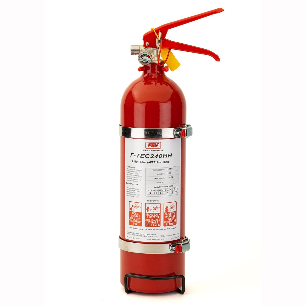 FEV F-TEC 3.5 Litre Mechanical Fire Extinguisher Rally Package - Steel Bottle