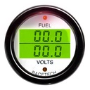 Racetech Fuel Pressure - Volts Dual Gauge