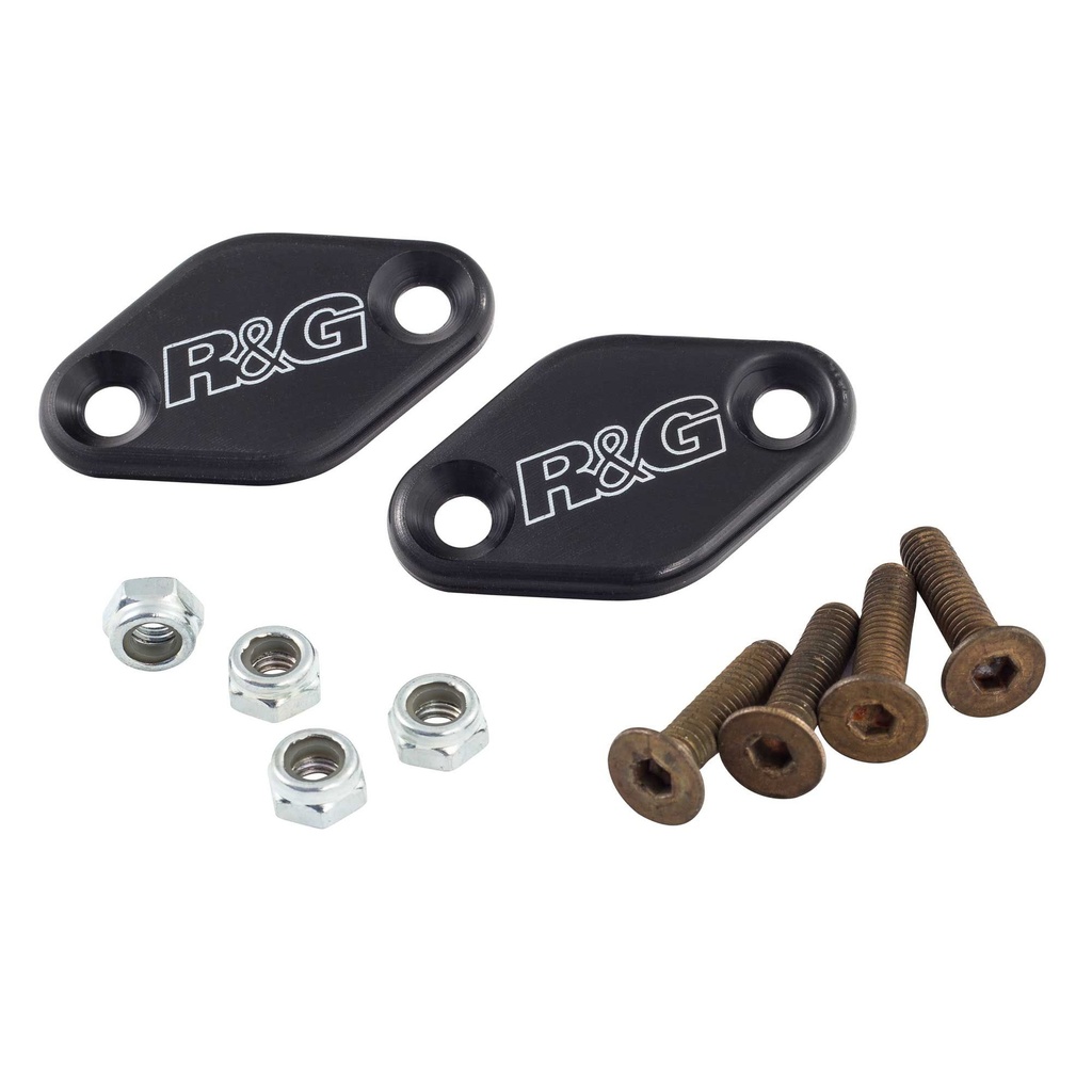 [RGPMBP0027BK] R&G Motorcycle Mirror Blanking Plates