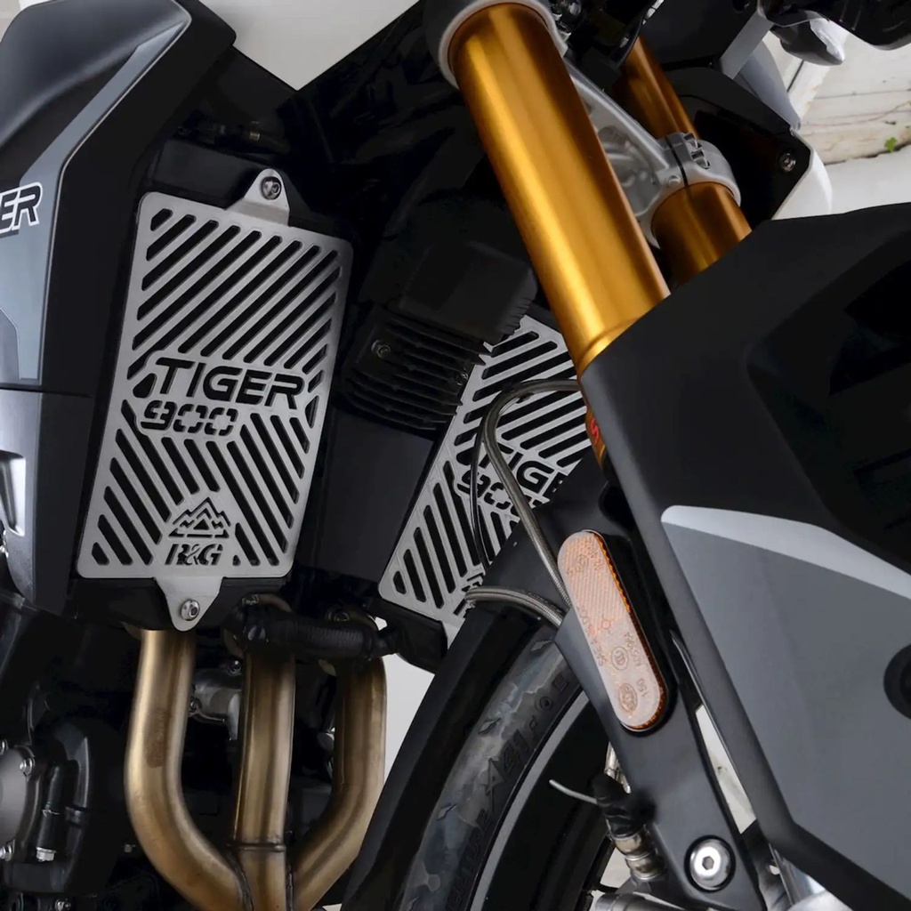 [RGPBRG0021SS] R&G Branded Motorcycle Radiator Guard