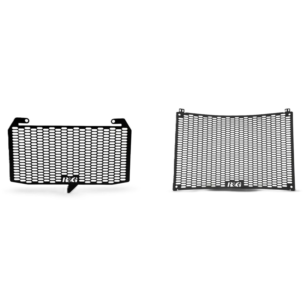 [RGPRAD9025PROTI] R&G Motorcycle Aluminium PRO Radiator & Oil Cooler Guard Set