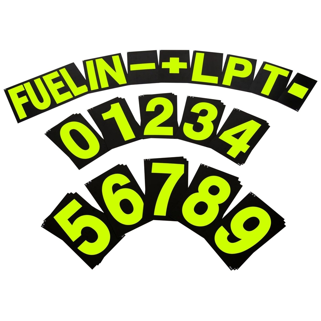 [2014039-2232727] Bike-It Number Kit for Pit Board - 37PCS (White)