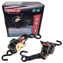 Bike-It Auto-Retractable Ratchet Tiedown - 2Pc