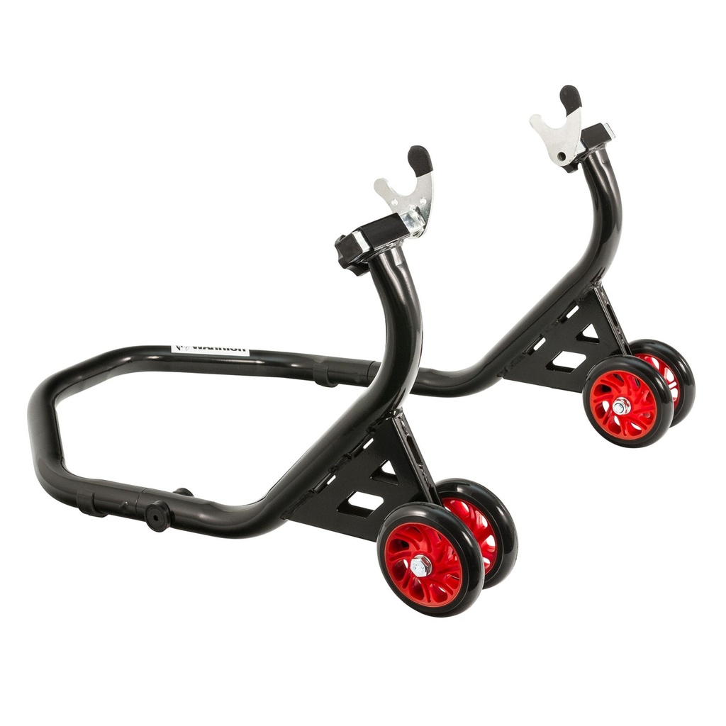 [UBRSMI3037VTX-V] Warrior 4 Wheel Motorcycle Racing Rear Paddock Stand