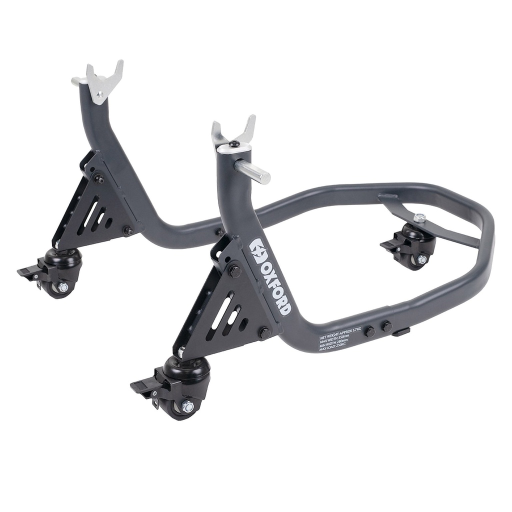[OXFOX296] Oxford Zero-G Motorcycle Rear Dolly Paddock Stand