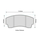 Ferodo DS3000 Brake Pads To Fit AP Racing CP5100 Calipers