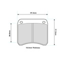 Mintex MRM1802 Brake Pads To Fit AP Racing Various 2 Piston / OE Calipers