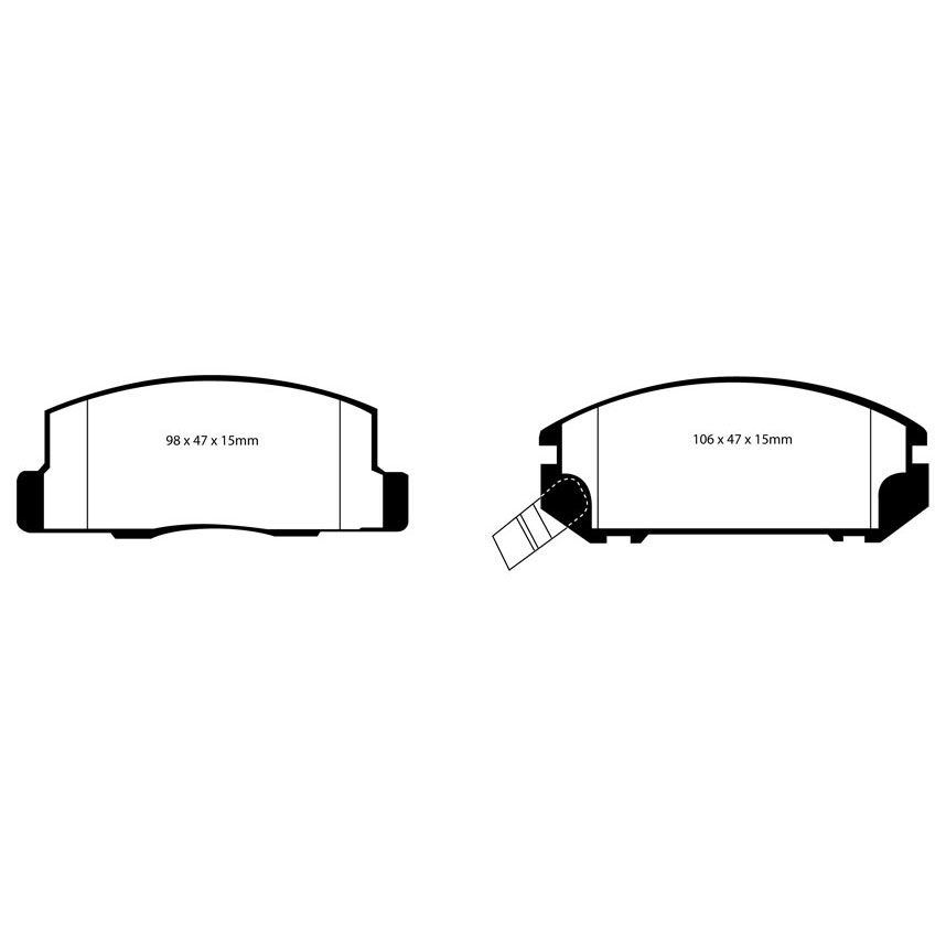 [EBCDP41107R] EBC Brakes Yellowstuff Performance Brake Pads