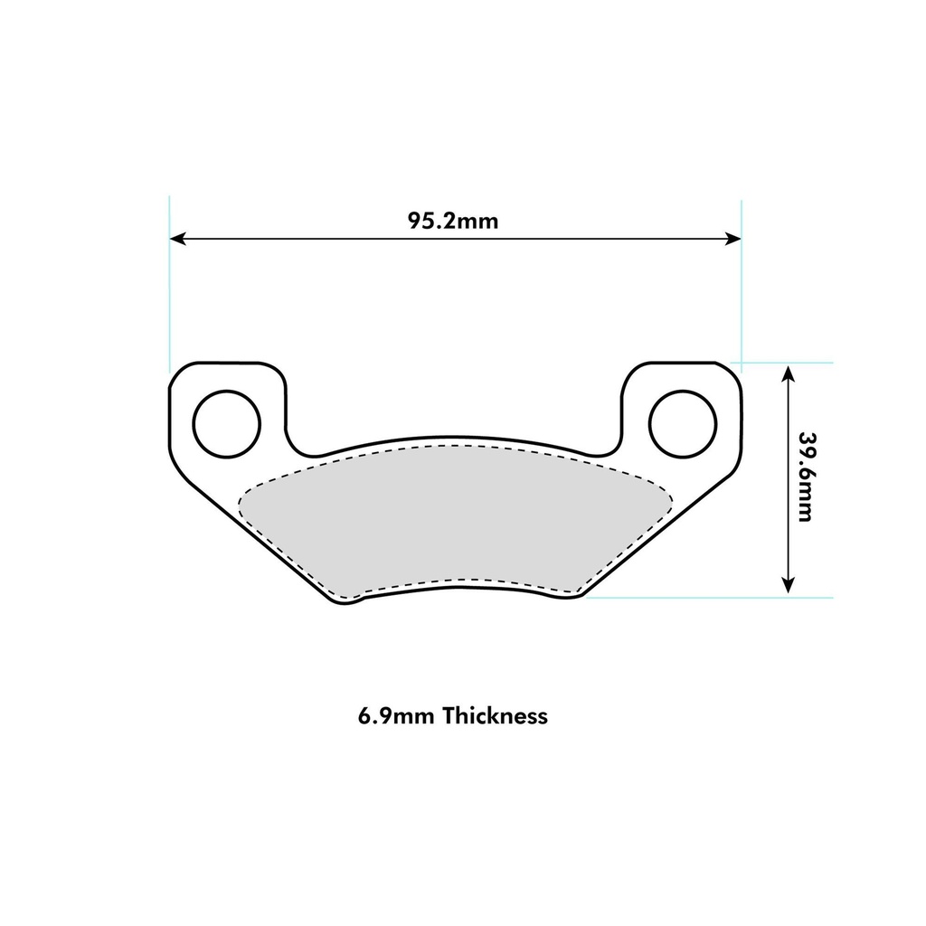 [WIL150-8990K] Wilwood BP-10 Brake Pads To Fit MC4 Mechanical Parking Brake Caliper