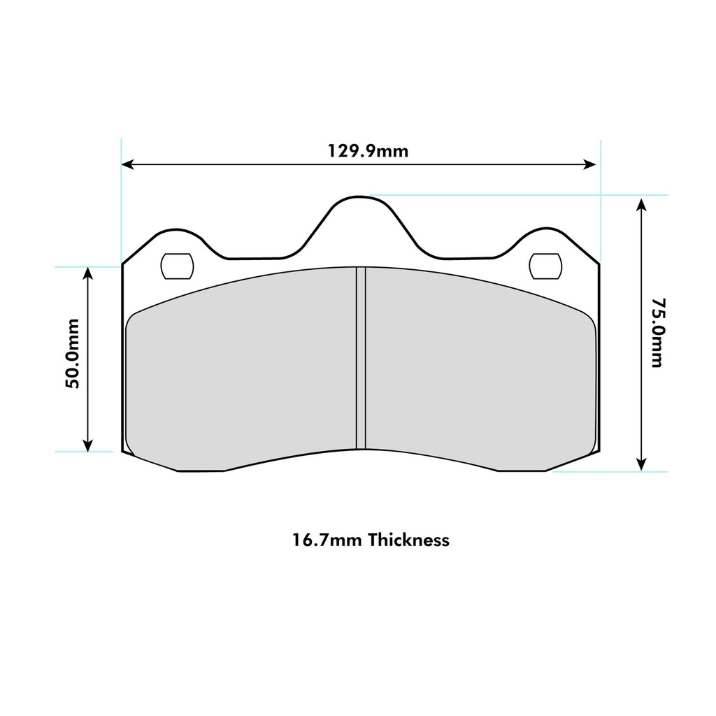 [FERFRP3115H] Ferodo DS2500 Brake Pads To Fit AP Racing CP6627 / OE calipers
