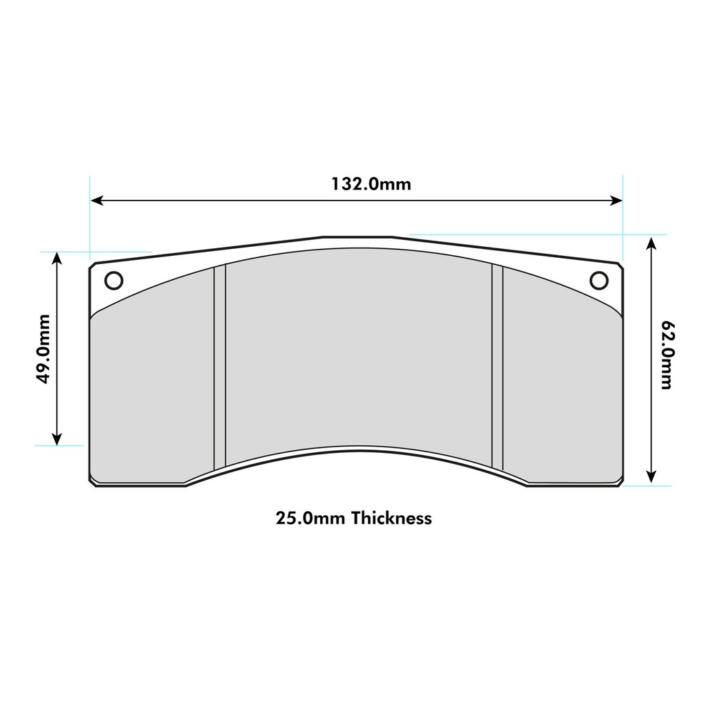 Pagid RSL1 Brake Pads To Fit Alcon B-Type 4 Piston Calipers