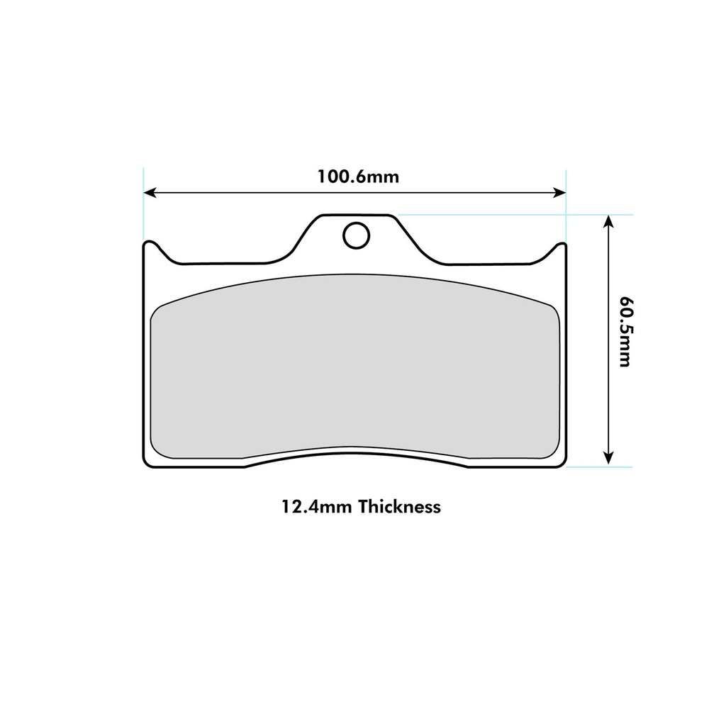 Wilwood BP-40 Brake Pads To Fit Wilwood Forged Dynalite 4 Piston Lug Mount Calipers