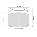Mintex MRM1802 Brake Pads To Fit AP Racing CP5111 / OE Calipers