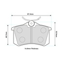 Mintex MRM1801 Brake Pads