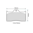 Wilwood BP-20 Brake Pads To Fit Wilwood Forged Dynalite 4 Piston Lug Mount Calipers