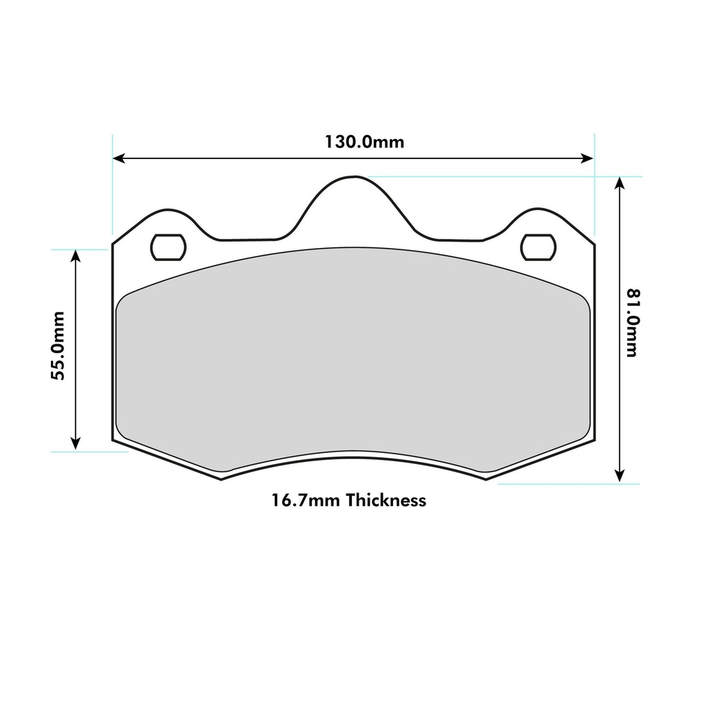 EBC Brakes RP-X Brake Pads To Fit AP Racing CP6635 / OE Caliper