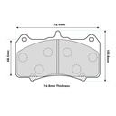 Ferodo DS2500 Brake Pads To Fit AP Racing CP8520/CP8521/CP8522 Calipers