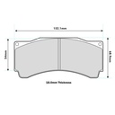 Ferodo DS1.11 (Thermally Treated) Brake Pads To Fit AP Racing CP9660 Calipers
