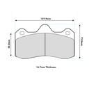 Ferodo DS3000 Brake Pads To Fit AP Racing CP6627 / OE calipers