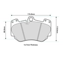 Pagid RSC1 Ceramic Disc Brake Pads
