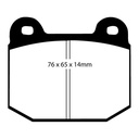 EBC Brakes Yellowstuff Performance Brake Pads
