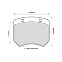 Ferodo DS3000 Brake Pads To Fit AP Racing Various 2 Piston / OE Calipers