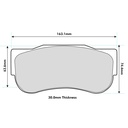 Pagid RSX Brake Pads To Fit AP Racing CP7269 Calipers