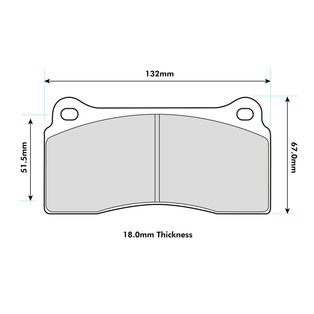 PBS Brakes ProRace Brake Pads To Fit Brembo 20.4862.05 / OE Calipers