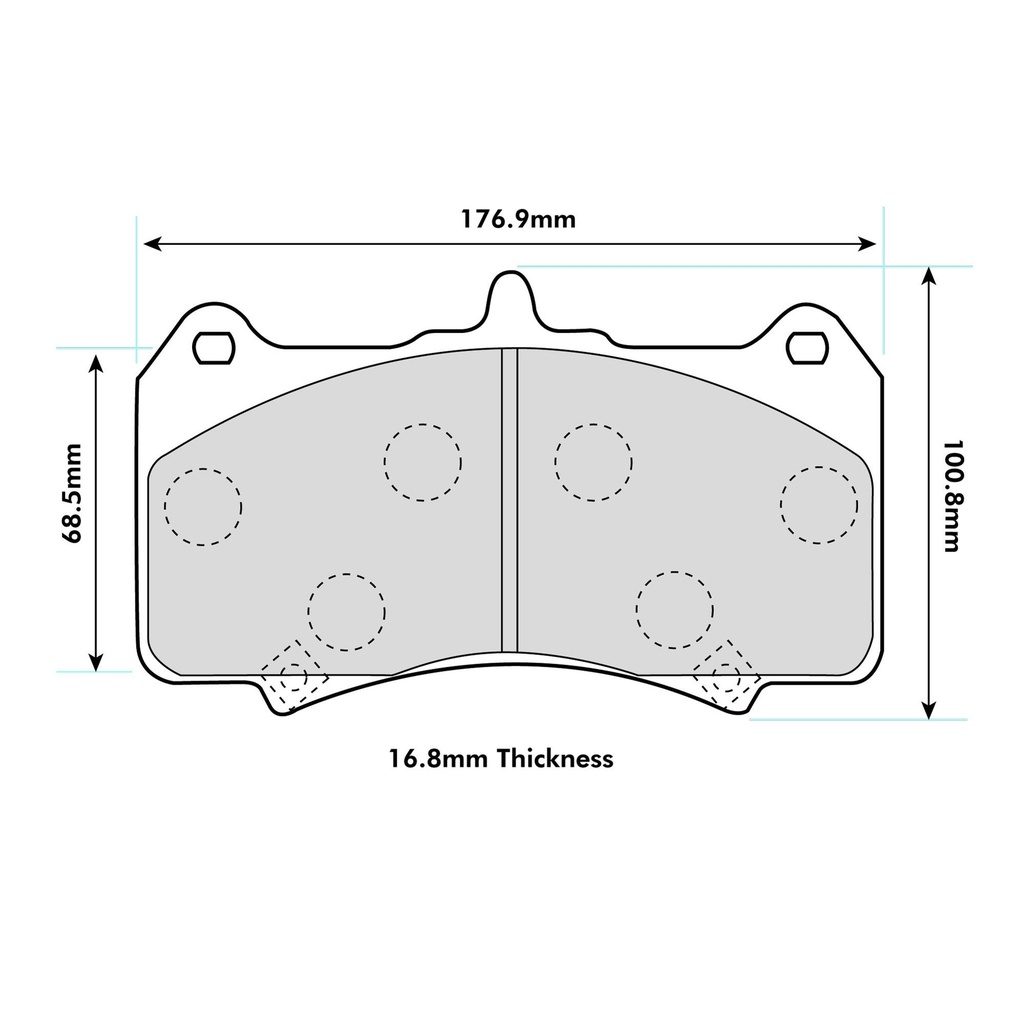 PBS Brakes ProTrack Brake Pads To Fit AP Racing CP8520/CP8521/CP8522 Calipers