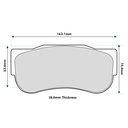 Ferodo DS3.12 (Thermally Treated) Brake Pads To Fit AP Racing CP7269 Calipers