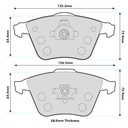 Mintex MRM1801 Brake Pads