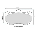 Mintex F2R Brake Pads To Fit AP Racing CP7040 / OE Calipers