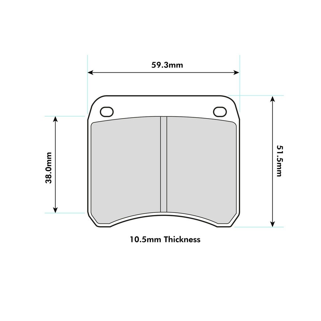 Mintex MRM1805 Brake Pads To Fit AP Racing Various 2 Piston / OE Calipers