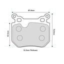 Mintex MRM1801 Brake Pads