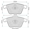 Mintex MRM1801 Brake Pads