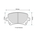 Mintex MRM1801 Brake Pads