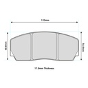 Mintex MRM1805 Brake Pads To Fit AP Racing Various / OE Calipers