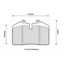 Mintex F2R Brake Pads To Fit Girling 16/4 / OE calipers