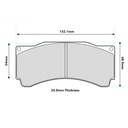 Pagid RST2E Brake Pads To Fit AP Racing Various Calipers