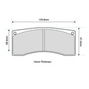 Pagid RST2E Brake Pads To Fit Brembo 07.5169 Caliper