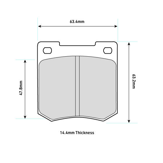 Mintex M1144 Brake Pads To Fit Alcon R-Type / OE Calipers