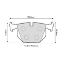 Mintex M1155 Brake Pads