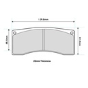 EBC Brakes SR21 Sintered Brake Pads To Fit Brembo 07.7859.1 Caliper